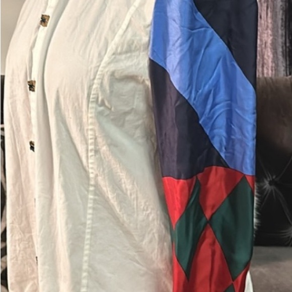 Tory Burch Colorful Patchwork Blouse - Picture 5 of 6